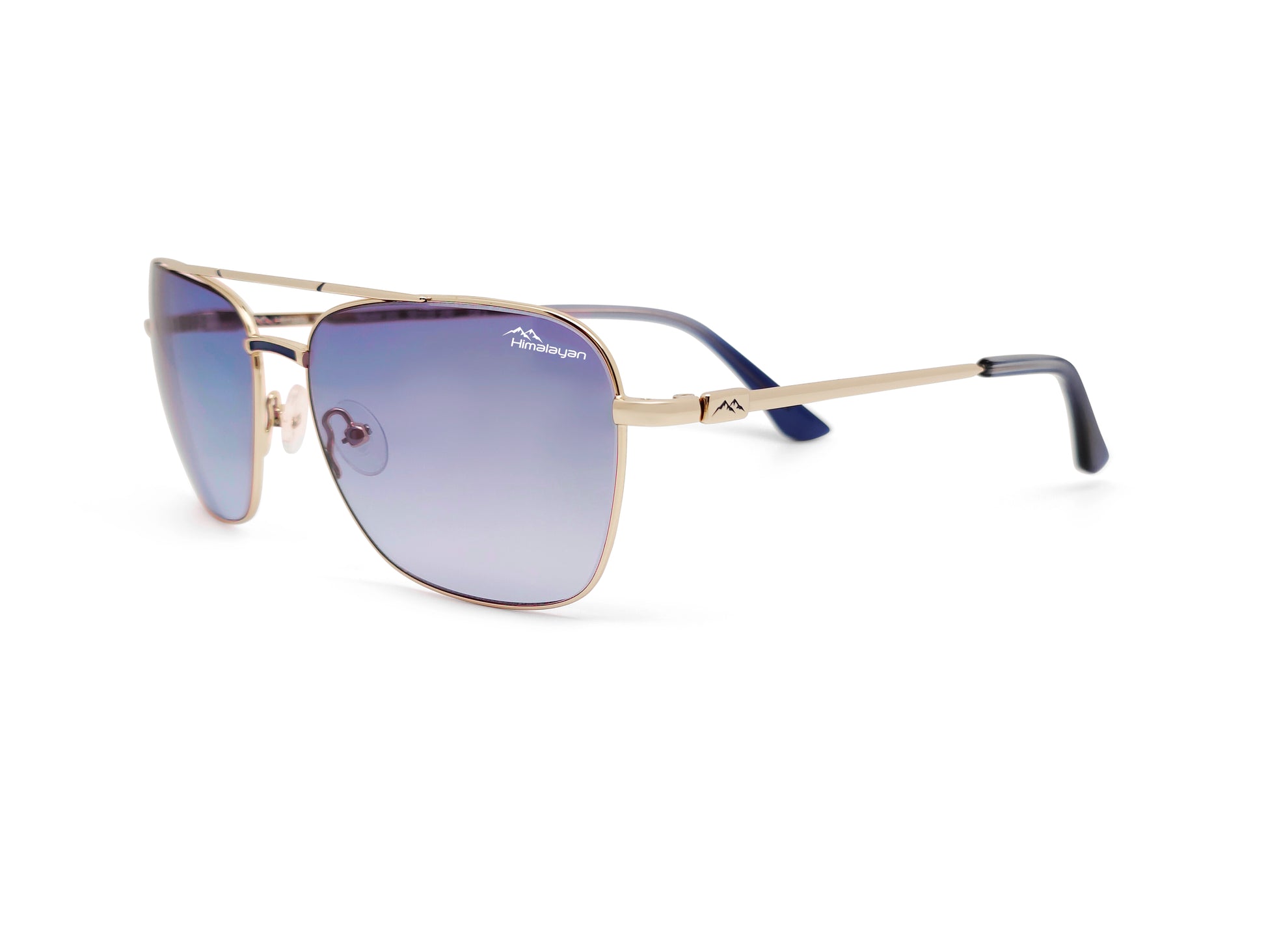 Soleil® Cobalt Blue — Himalayan 102 | Belgian luxury sunglasses in stainless steel, UV400 — Himalayan Eyewear Antwerp