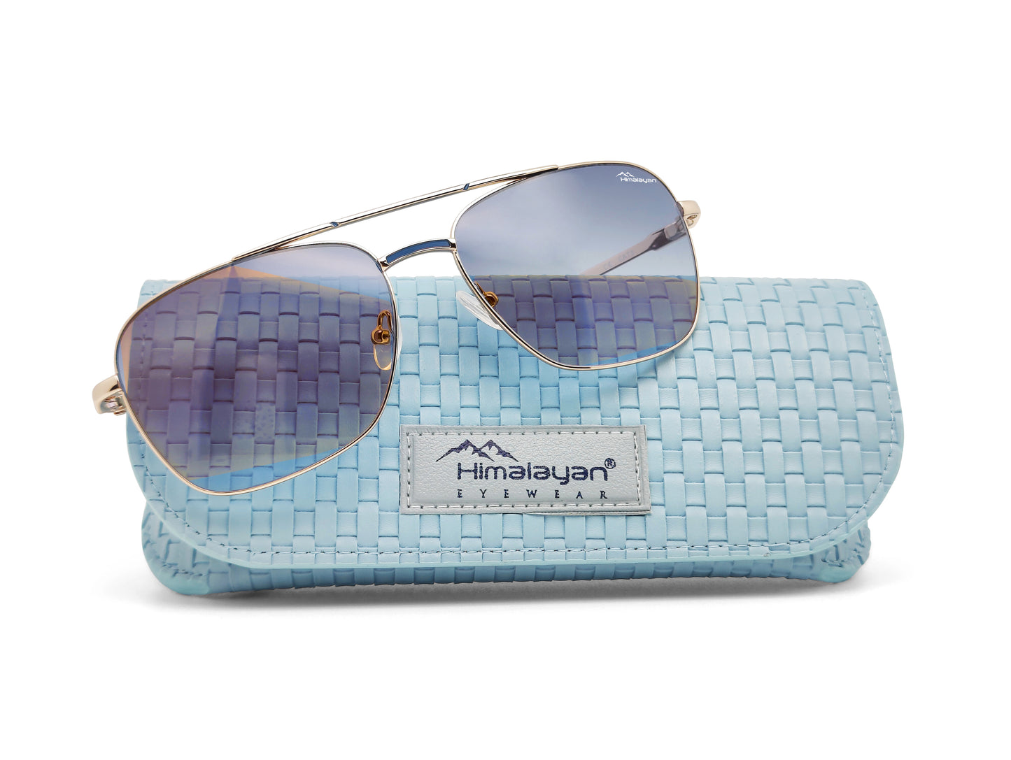 Soleil® Cobalt Blue — Himalayan 102 | Belgian luxury sunglasses in stainless steel, UV400 — Himalayan Eyewear Antwerp