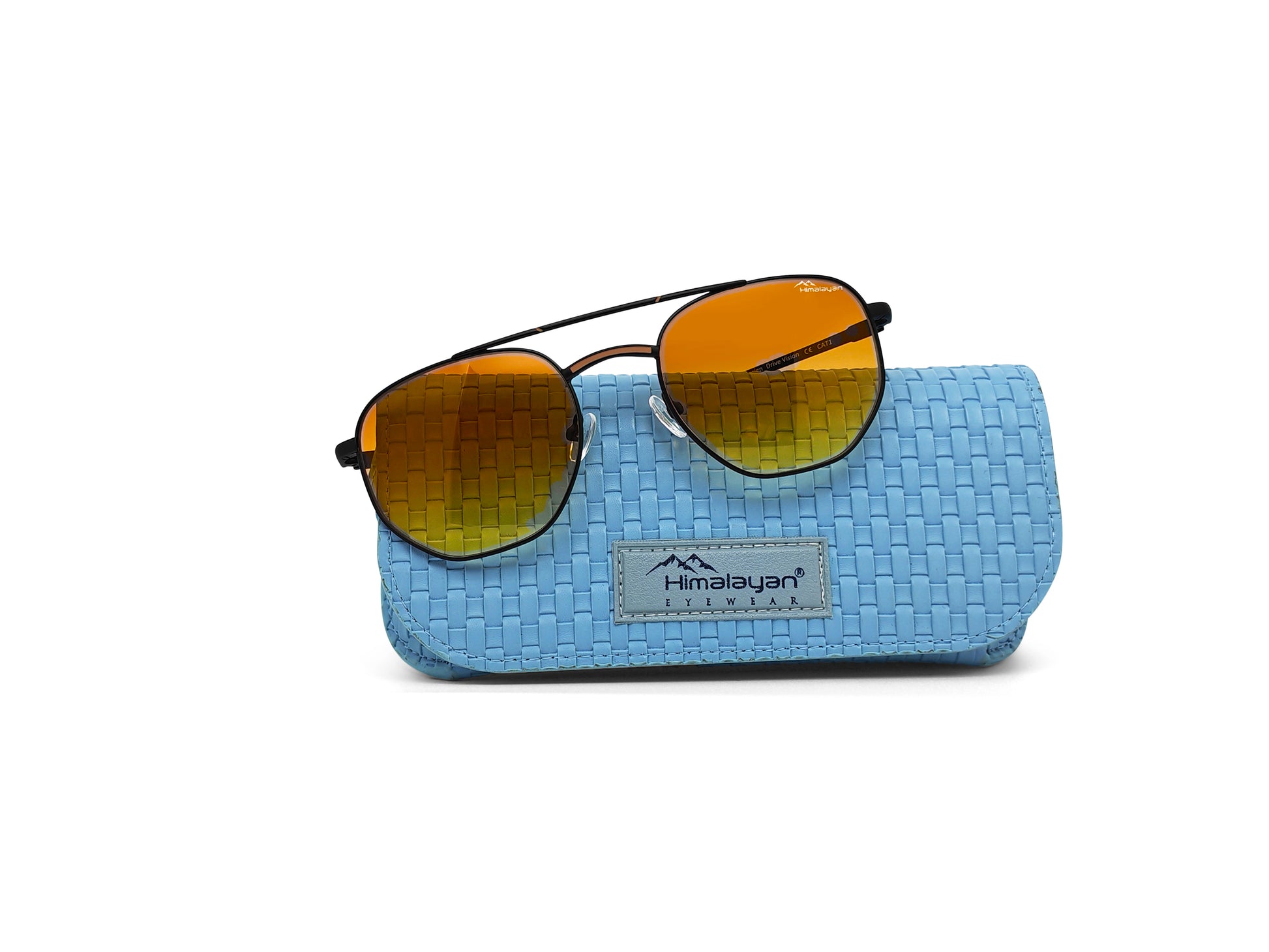 DriveVision® Amber — Himalayan 204 | luxury driving sunglasses with dégradé lens, UV400 — Himalayan Eyewear Antwerp