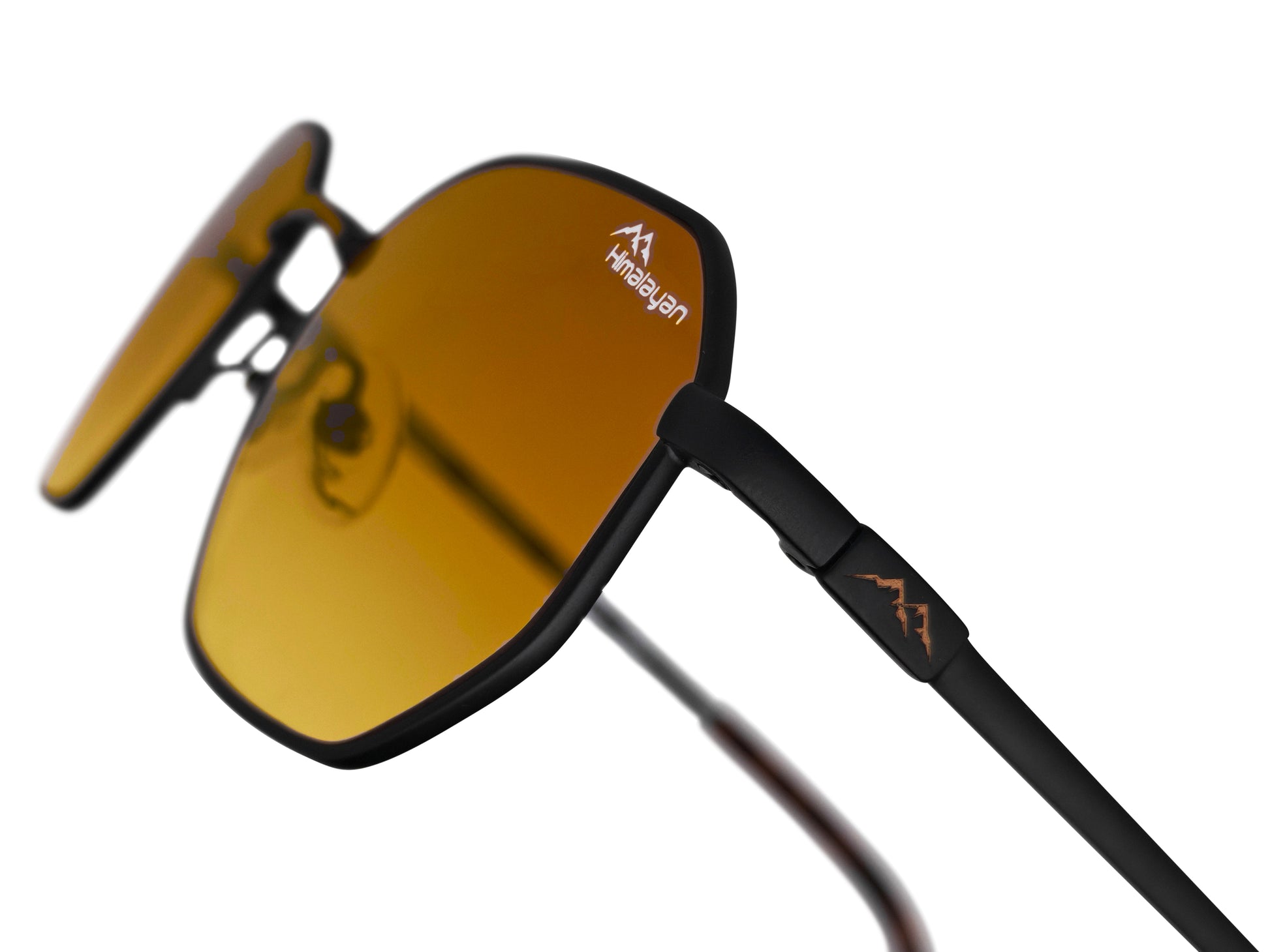 DriveVision® Amber — Himalayan 203 | luxury driving sunglasses with dégradé lens, UV400 — Himalayan Eyewear Antwerp