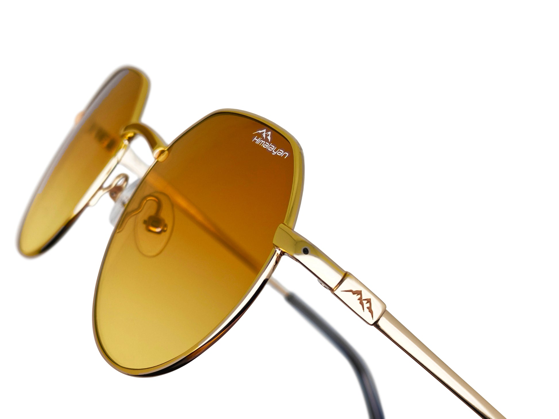 DriveVision® Amber — Himalayan 202 | luxury driving sunglasses with dégradé lens, UV400 — Himalayan Eyewear Antwerp