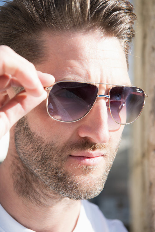 Soleil® Cobalt Blue — Himalayan 101 worn on face